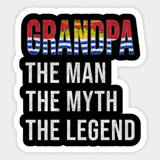 Grand Father I-Kiribati Grandpa The Man The Myth The Legend - Gift for I-Kiribati Dad With Roots From  Kiribati Sticker